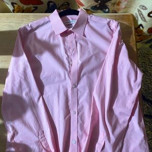 Mens pink Calvin Klein dress shirt